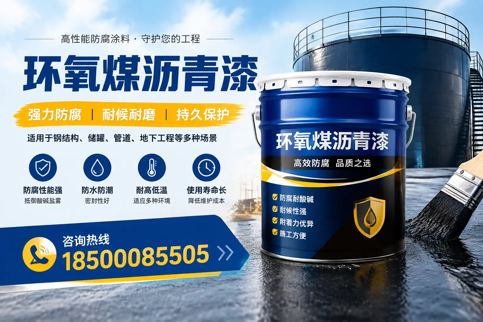 环氧煤沥青漆在工业中的应用，昭通企业的选择